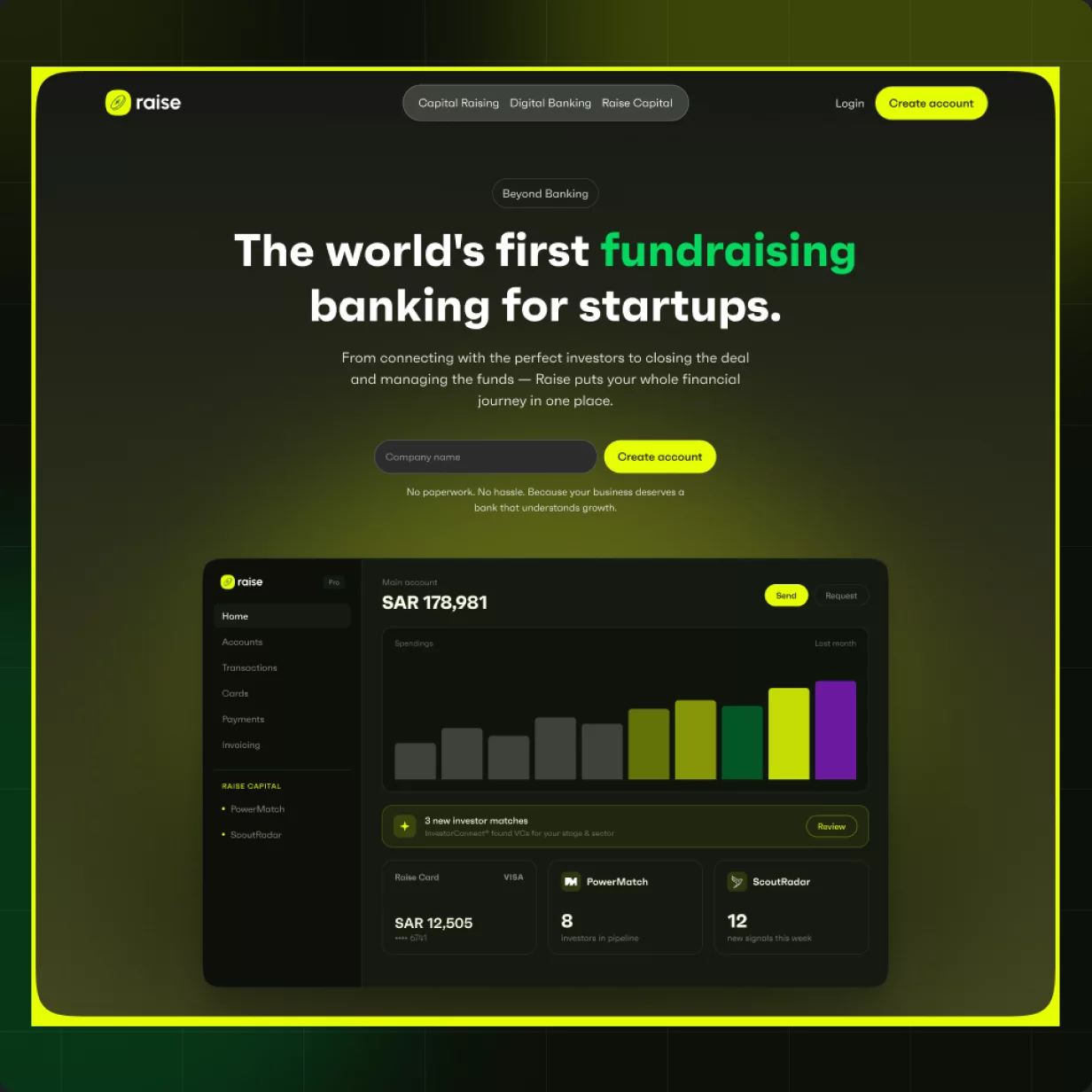 Raise project by UIDesignz