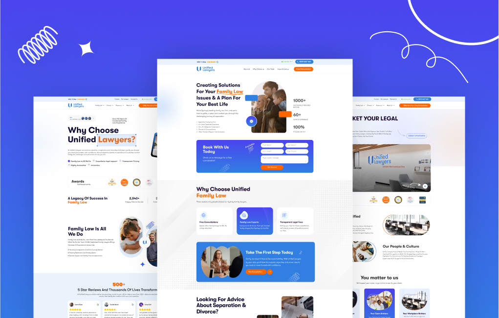 Unified Lawyers Website Redesign